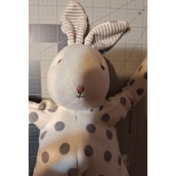 Bunnies by the Bay Rabbit Gray polka Dots Carrots Collection plush - Picture 2 of 5